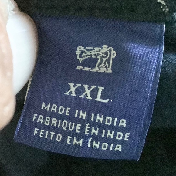 USED Mens XXL Scotch & Soda Button Down Long Sleeve Black Cotton Shirt Classic - Picture 8 of 9